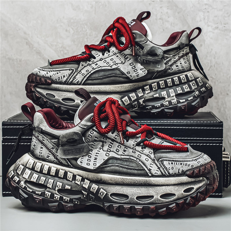 Mens Thick-soled Height-increasing Casual Shoes