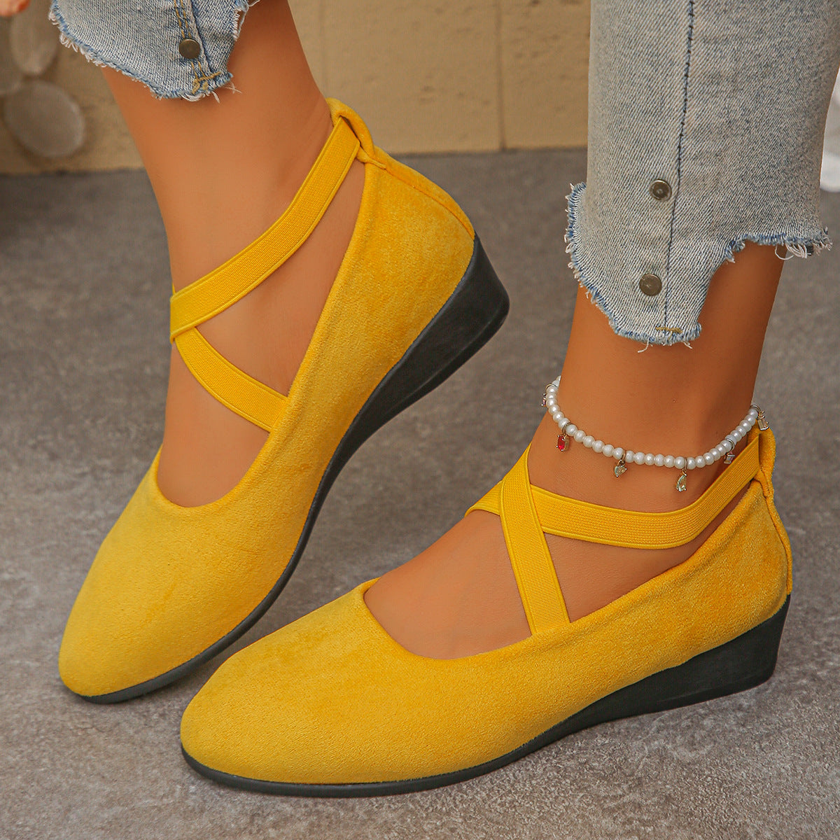 Plus Size Pointed Slope Single Shoe Girl